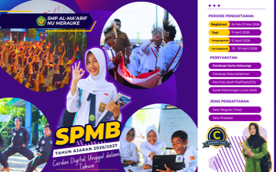 Siap Cetak Generasi Cerdas Digital dan Bertakwa: SMP Al-Ma'arif NU Merauke Resmi Buka Pendaftaran Siswa Baru T.A. 2026/2027Sample Post 2